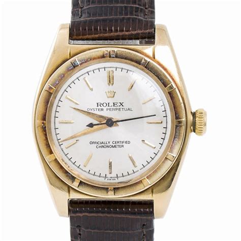 rolex 5015 bubbleback gold steel